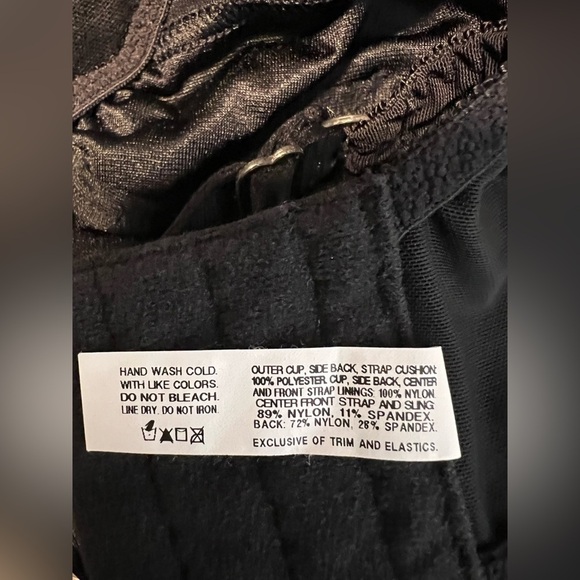 Bali Black Satin Bra Women’s Size 38D - Picture 6 of 8